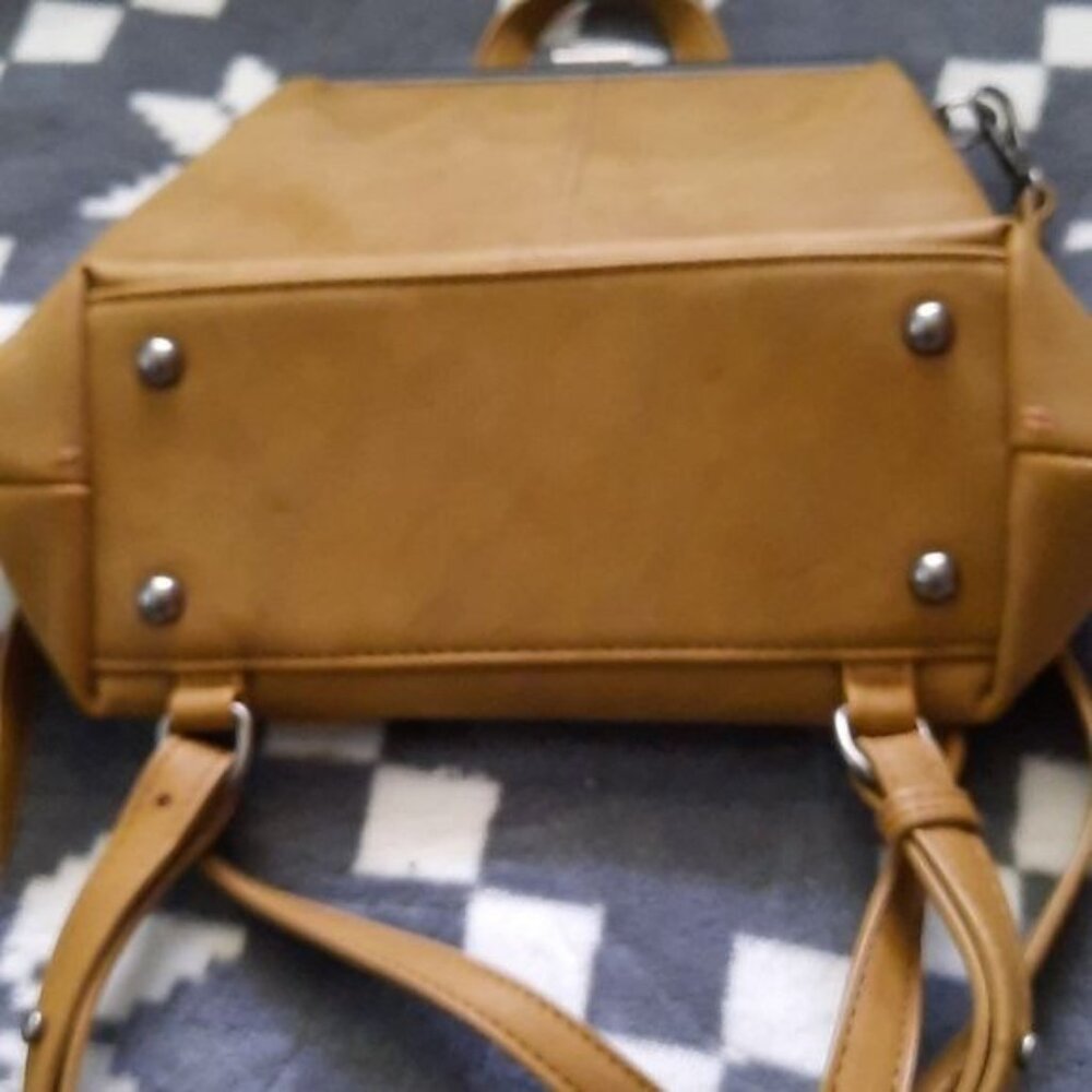 Joy Susan Phyllis Vegan Leather Nu uck Frame Crossbody Backpack Handbag - Picture 3 of 13